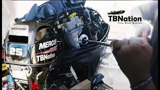 Mercury 25hp Oil & Gear Lube Change | POST-BREAK IN! | Mercury 25hp EFI 4-stroke outboard motor