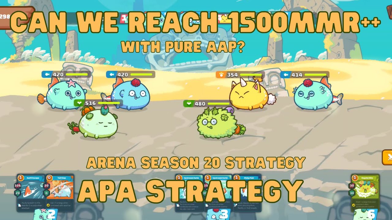 1500MMR WITH TEAM PURE AAP | APA STRATEGY | SEASON 20 | AXIE INFINITY