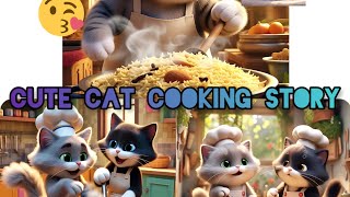 Life never boring with cats around 🐈 cats cooking story #viral#cat ##baby #trendingvideo #ytvideo