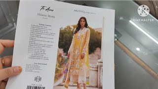 Mushq Te Amo  luxury lawn 2024 @6000/-FreeshipEid Special Luxury Lawn with Laser Chikankari