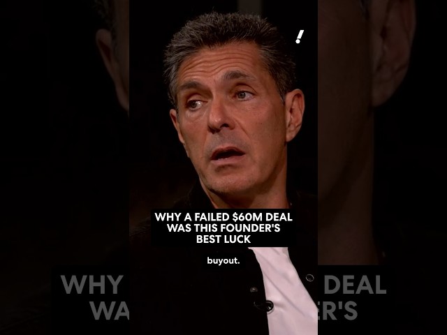 Why a failed $60M deal was this founder's best luck. 🍀