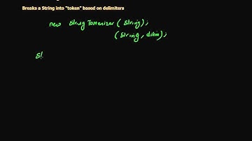 34  Java StringTokenizer 1 (in Arabic)