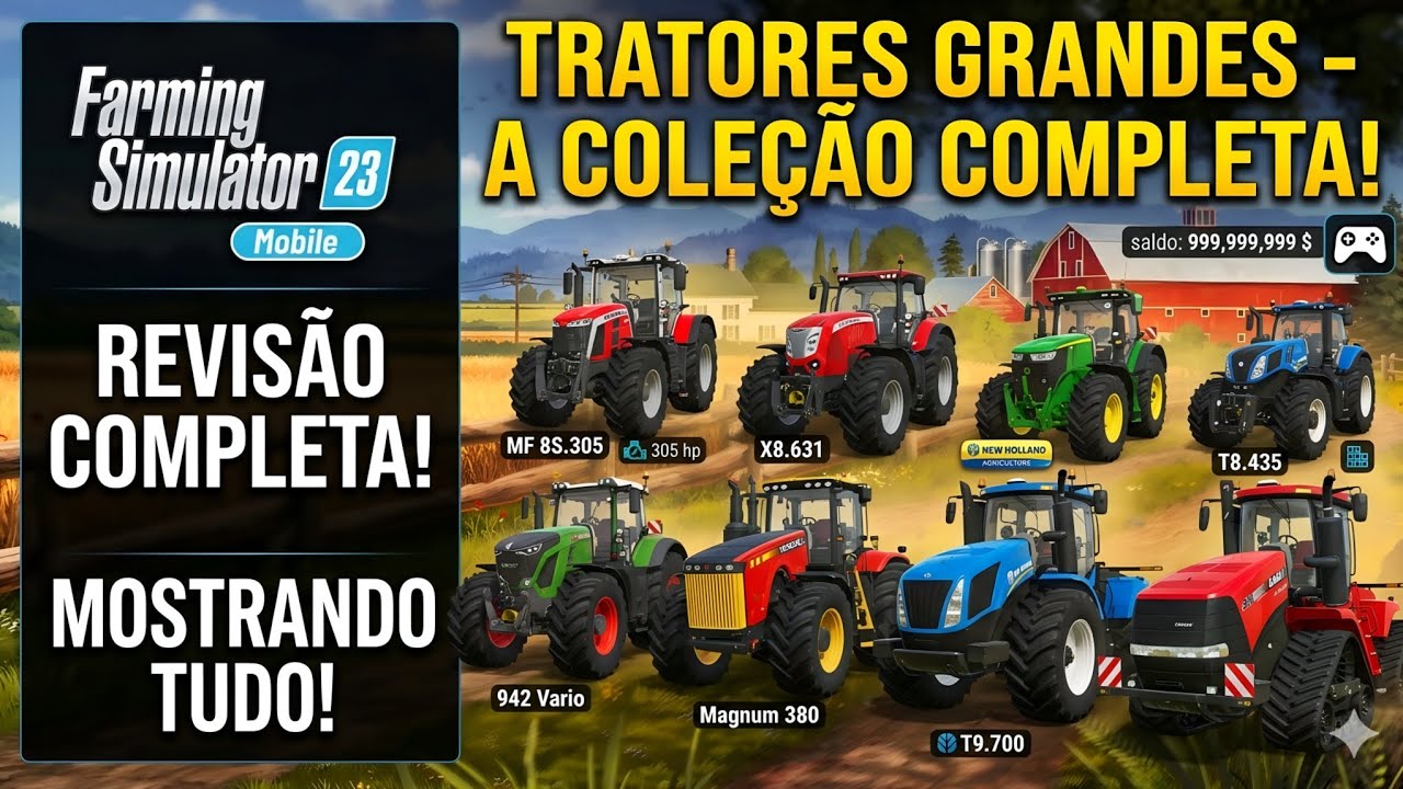 Farming Simulator 23 Mobile 🚜 Todos os Tratores Grandes Licenciados