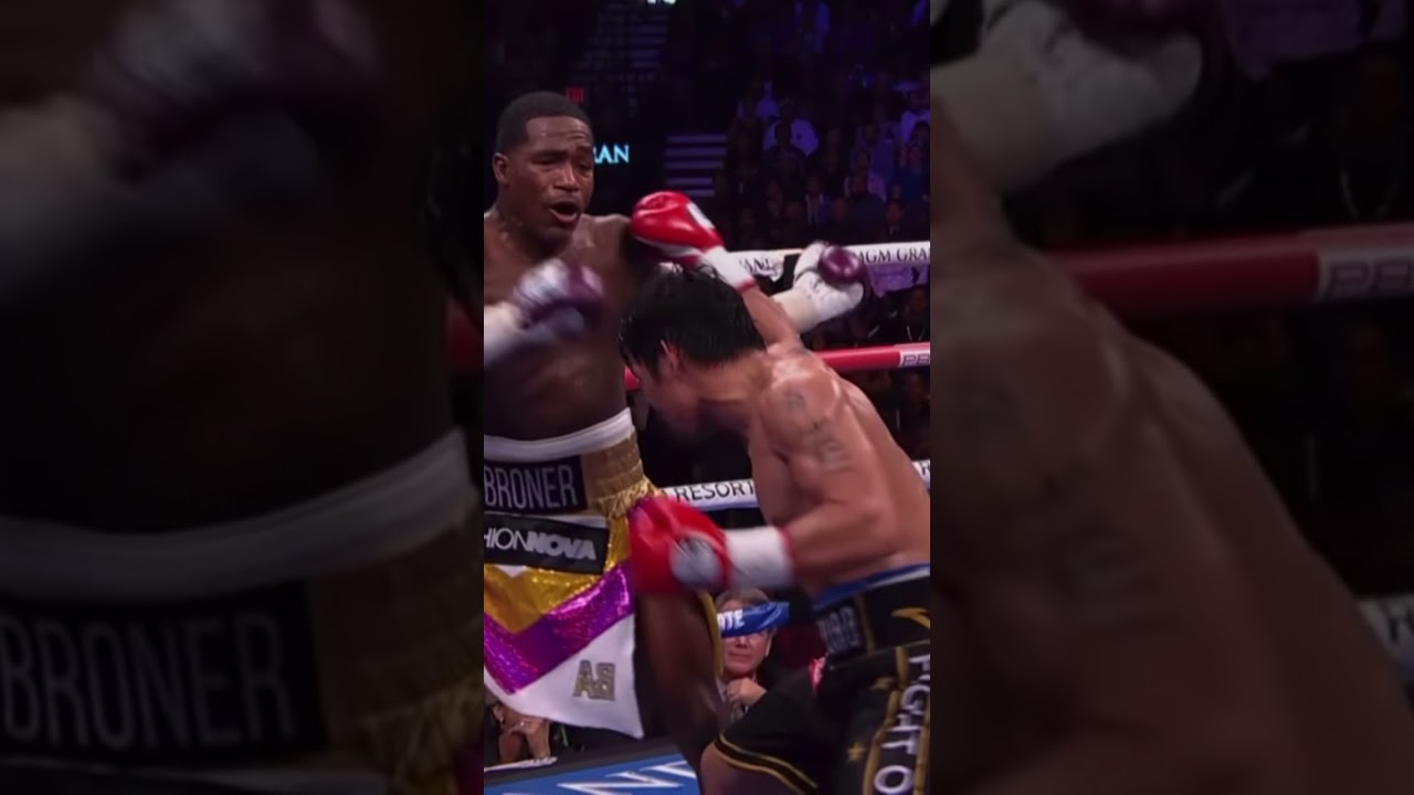 Pacquiao Almost KO’s Adrien Broner | Hard Punch 🥊
