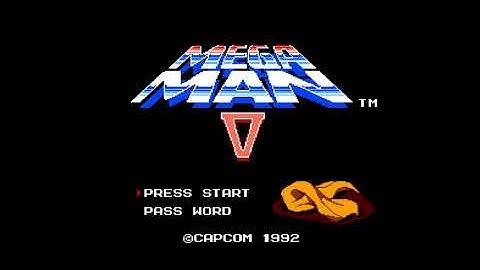 Mega Man V - Title Screen and Intro - NES