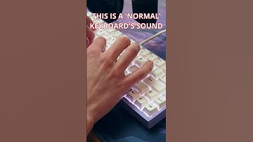 This keyboard is SILENT.