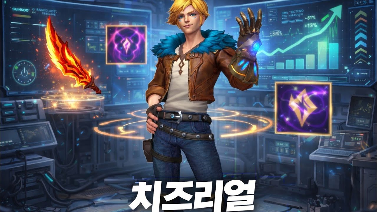 와일드리프트 뉴메타연구소 아웃사이더 랩보다 빠른 이즈리얼의 평타