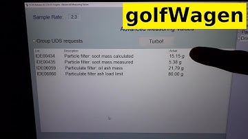 VW Golf 7 DPF oil ash mass and soot 100.000 km check