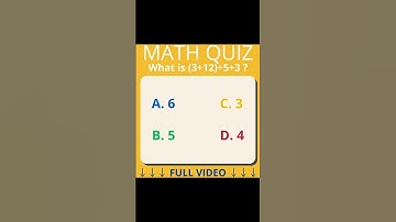 MATH QUIZ #maths #quiz #mathquiz