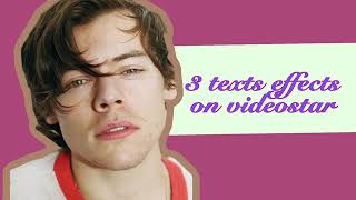 text effects | videostar tutorial