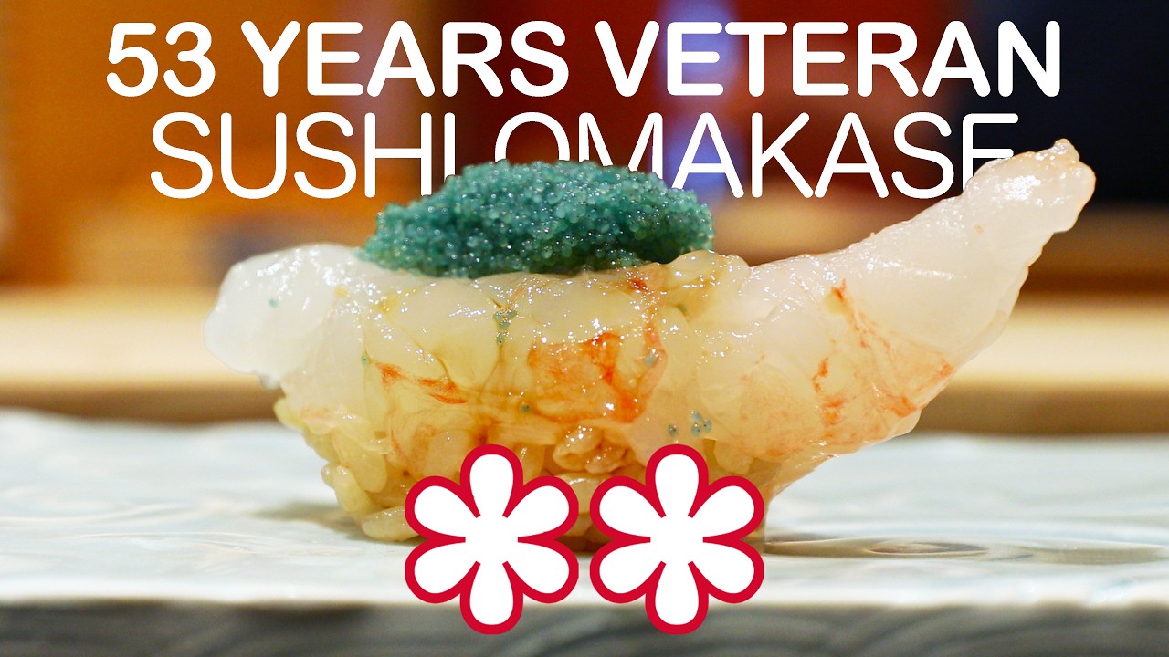 Most Loved 53 YEARS OLD Master Brings 2 MICHELIN STAR Sushi Omakase to Sapporo, Hokkaido!