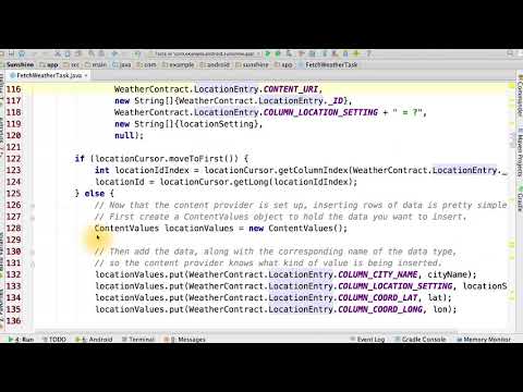27   Inserts with ContentProvider   Solution