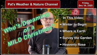 Mild Weather through the Holidays ... The Winter Garden, and a Heavenly Rose through the telescope