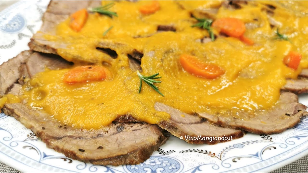 Arrosto di vitello in pentola con verdure