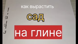 как вырастить сад на глине