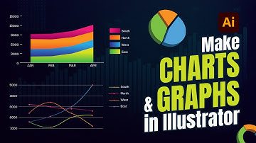 How To Make Charts & Graphs In Adobe Illustrator | Custom 2D & 3D Chart & Graph