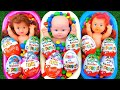 Mixing Candy in Bathtubs with Yummy Kinder Surprise Eggs Chocolate Cutting | ASMR Satisfying Video