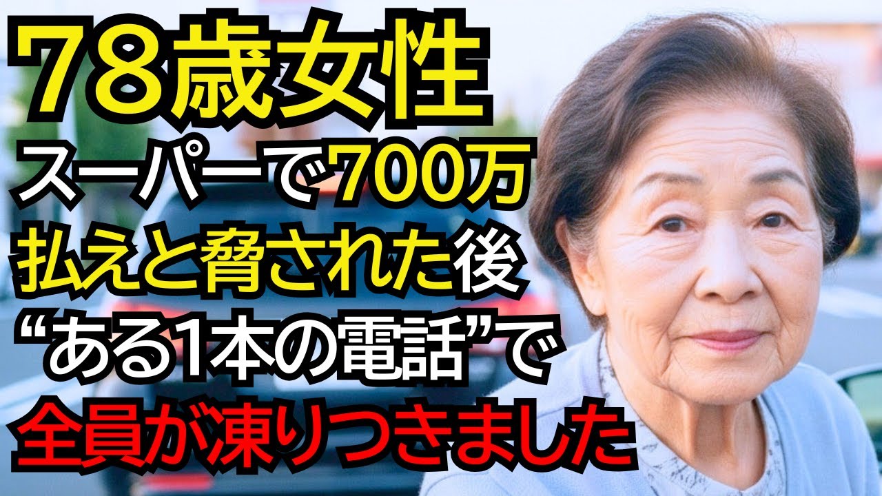 「700万円払え」と突然見知らぬ若者に脅された地味なおばあさん──しかし10分後、“ある一本の電話”で、全員が凍りつきました