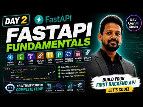 FastAPI Fundamentals in Minutes | Day 2: Build Your First Backend API