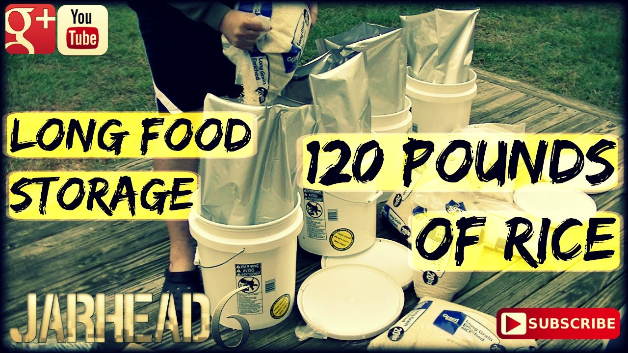 120 Pounds of Rice Long Term Food Storage! YouTube