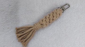 Macrame Chinese Crown Knots Keychain Tutorial