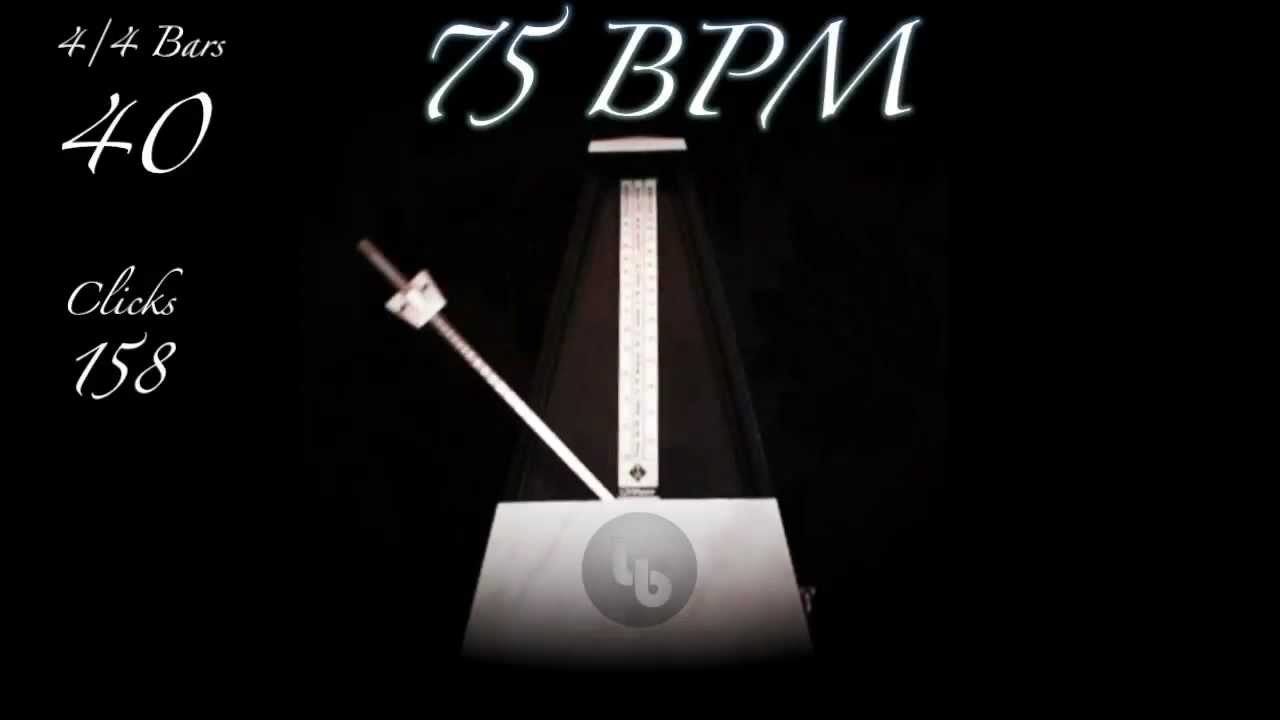 75 BPM ▷ METRONOME ◀︎ Metronomo - YouTube