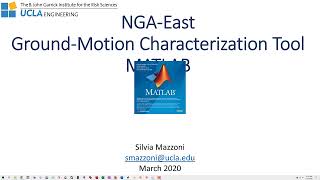 NGA East GMMtool Matlab
