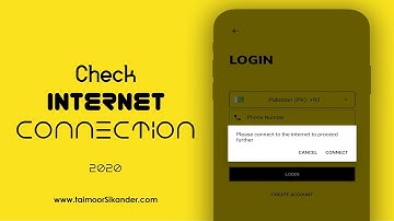 How to Check Internet Connection in Android Studio -  No Internet Connection Dialog Android Studio