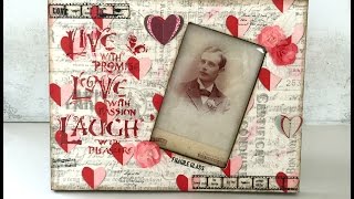 Mixed Media Valentine Frame - Canvas Corp Brand Crew