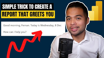 Create a Report that GREETS YOU / DYNAMIC GREETINGS in Power BI // Beginners Guide to Power BI 2021