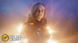 Carol Danvers Saves Tony Stark & Nebula Scene | Avengers Endgame (2019) IMAX Movie Clip HD 4K