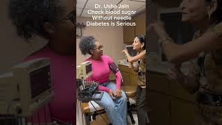 Dr Usha Jain checks blood sugar without needle by Libre 3 #drushajain #diabetes #libre3#bloodsugar