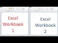 How to open and view 2 Excel workbooks at the same time