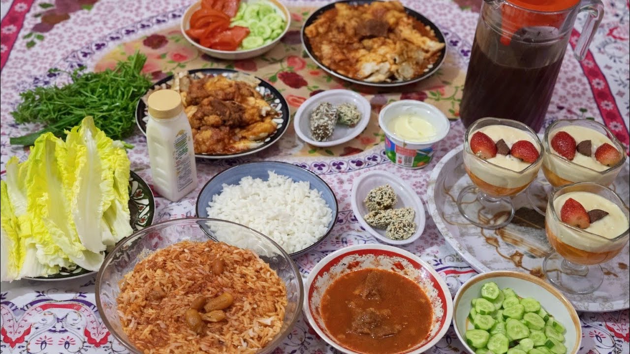 🌙 فطور رمضان 1 | مرق باميه عراقي على أصوله مع ألذ سفرة رمضانية