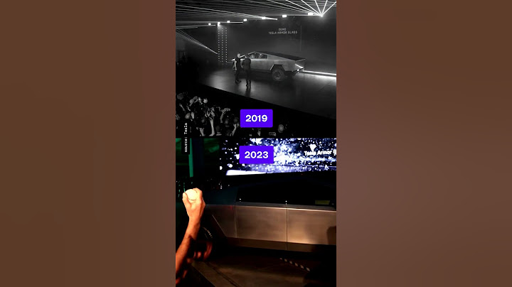 Cybertruck throw comparison then and now. #Tesla #Cybertruck
