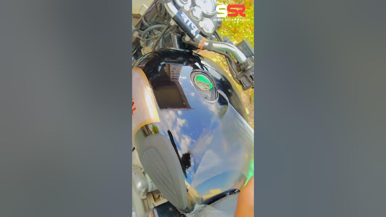 Royal Enfield Bike Full Black Smoke Lamination Bullet Tank Balck Smoke PPF lamination 