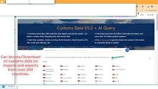 How to get customs trading data in import and export