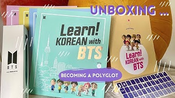 Unboxing Learn Korean with BTS 💜 what is it and how does it work? - Becoming a Polyglot