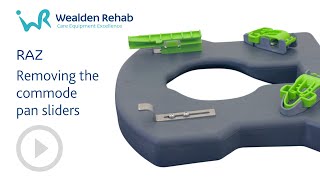 RAZ Shower Chair: Removing the commode pan sliders