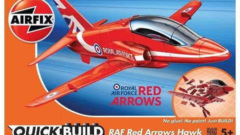 Airfix Quickbuild - Timelapse - Red Arrows Hawk - Complete Build