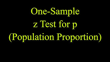 Performing a One-Sample Z-Test for p - Population Proportions | AP Statistics!