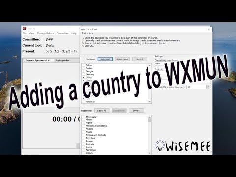 How to Add a new Country & Flag to WXMUN