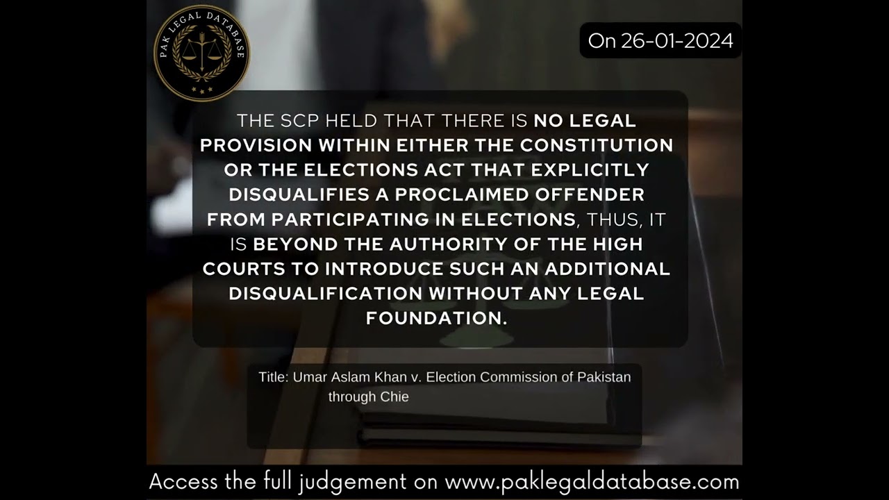 SCP: Proclaimed Offenders Participate in Elections