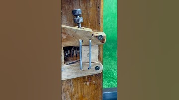 Simple idea with automatic gate latch lock # mechanism lock # Craft wood # DIY