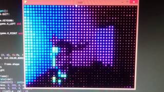 python pygame cv2 webcam pixel effect