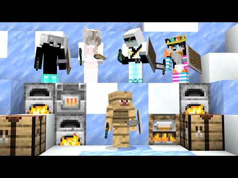 Minecraft Speedrunner VS 4 Hunters UNSCRIPTED