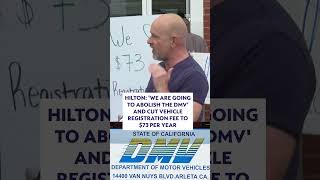 Hilton: 'We are going to abolish the DMV' and cut vehicle registration fee to $73 per year