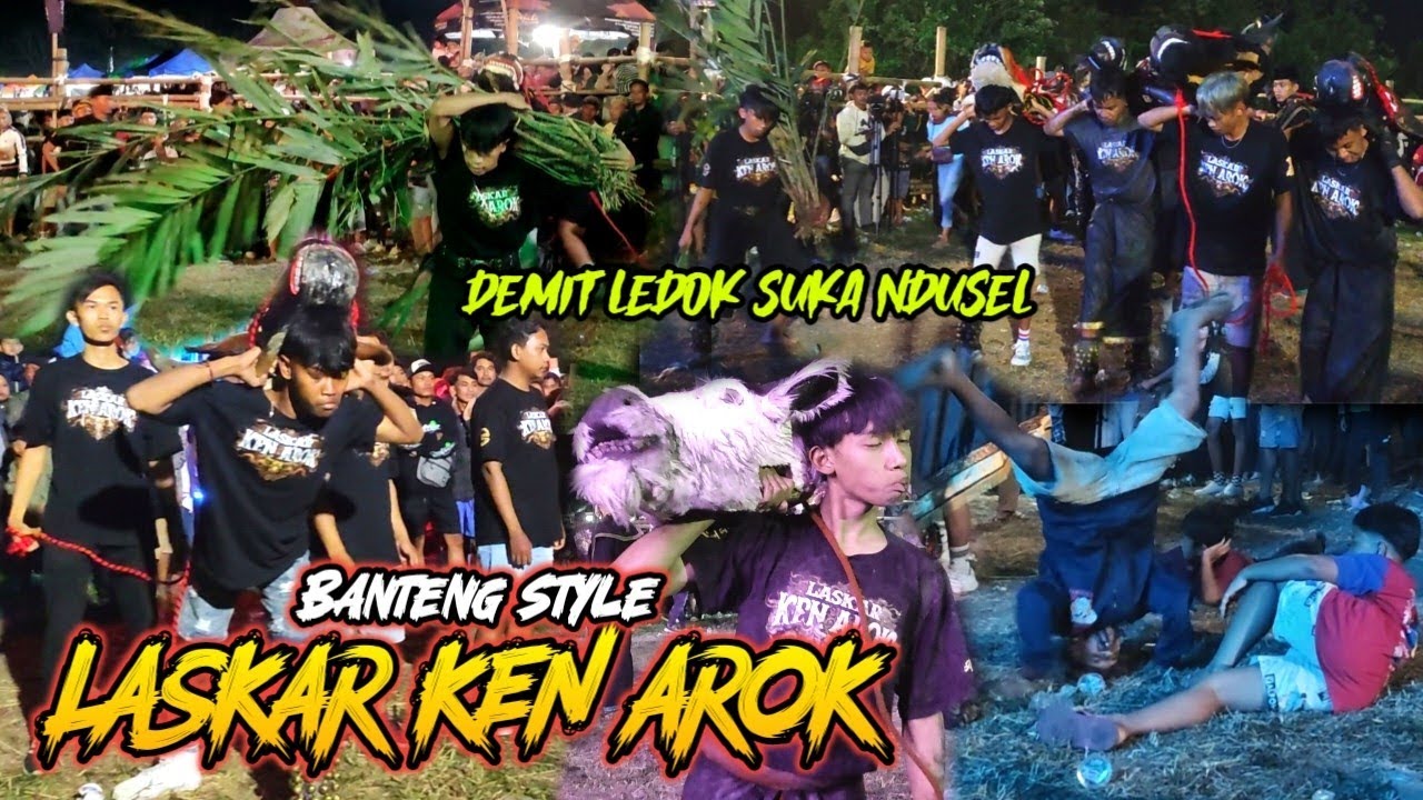 HEBOH! Demit Salak dan Demit Ledok Banteng LASKAR KEN AROK Kacaukan Penonton di Bumiayu