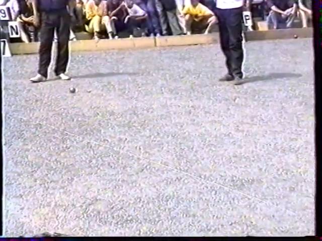 Miniature : Petanque - Championnats de France Doublettes et tete a tete 1993 Saint Saulve 2