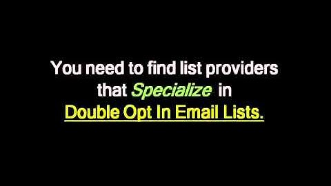 How To Buy Double Opt In Email Lists That Actually Work!